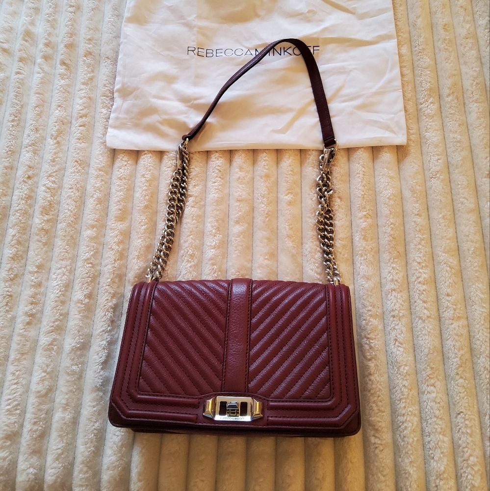 Rebecca Minkoff Love Burgundy Crossbody